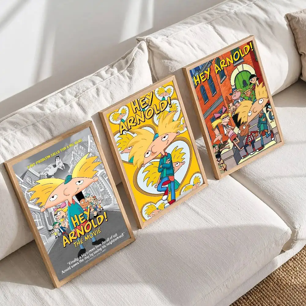 1 قطعة الكرتون كول يا أرنولد المشارك طباعة لغرفة النوم غرفة المعيشة ديكور المنزل اللوحة جدار الفن HD صورة جدارية #3