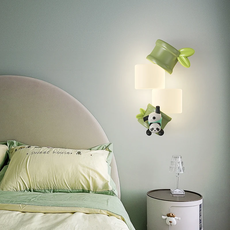 Cream Style LED Children's Room Wall Light for Christmas Gift Indoor Art Gallery Stairwell Bedside Anime Sconces Decor