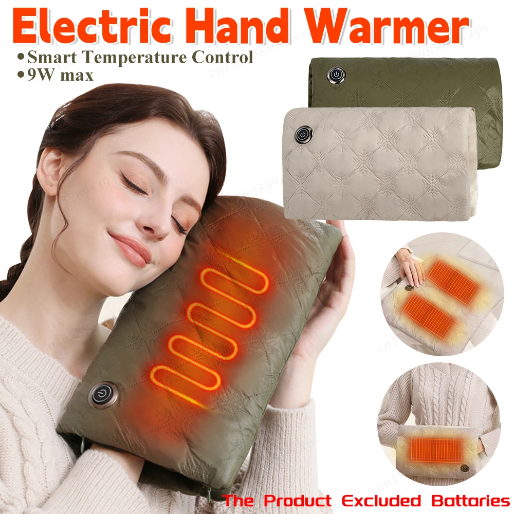 USB Electric Warmer Portable Heating Pad Heat Electric Hand Warmer Pillow Gloves Pad Fast Heating Hot Thermal Hands Feet Heater