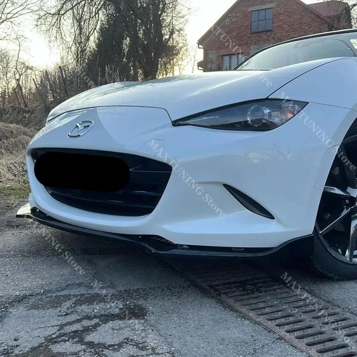 

Передний бампер для Mazda MX-5 MX5/Miata ND 2016-2025, 2-дверный спойлер, разделитель, диффузор под подбородок, накладка на кузов, комплекты тюнинга