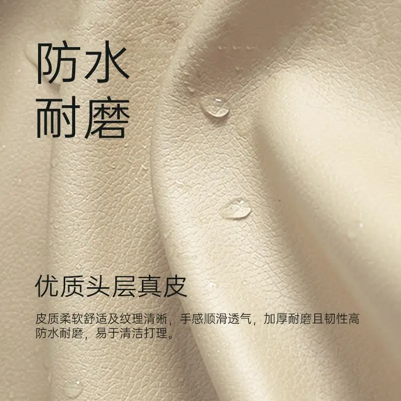 北欧風レザーソファ、小さなアパート3人用、モダンなリビングルームの組み合わせ、オフィスのシンプルなダブル牛革ソファ