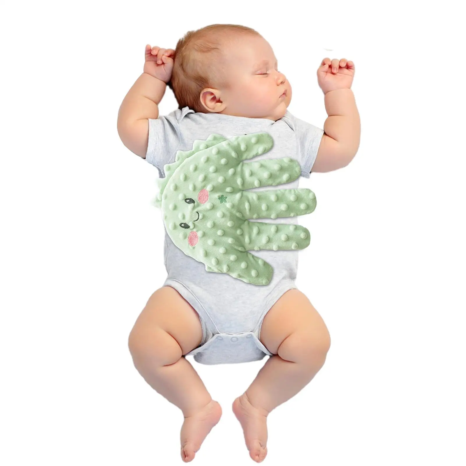Baby Soothing Palm หมอนลายมือปาล์มอัตโนมัติแบบพกพาจุกนมหลอก Companion Scientific Kids Sleep Buddies สําหรับครอบครัวพ่อแม่