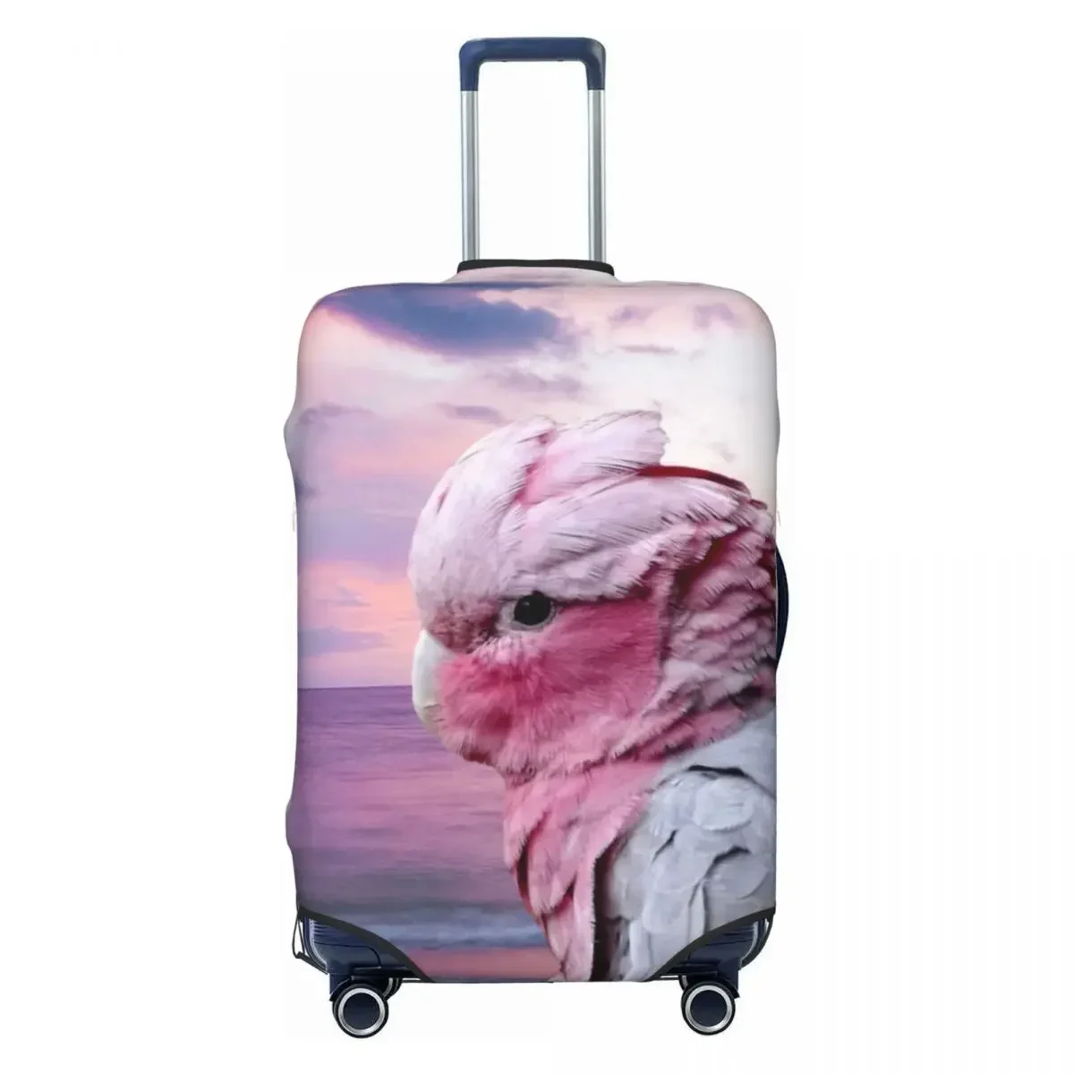 Custom Parrot Galah Cockatoo Luggage Cover Elastic Bird Travel Suitcase Protective Covers Suit For 18-32 inch