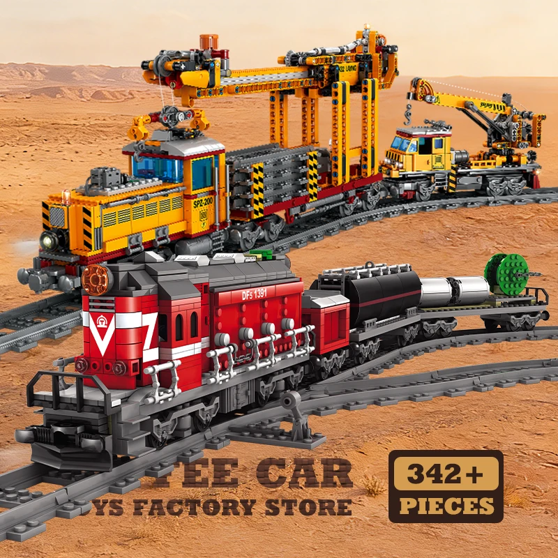 

Конструктор MOC City Power Train: высокотехнологичный железнодорожный локомотив, блоки для построения поездов и метро, модель для взрослых, подарок на день рождения