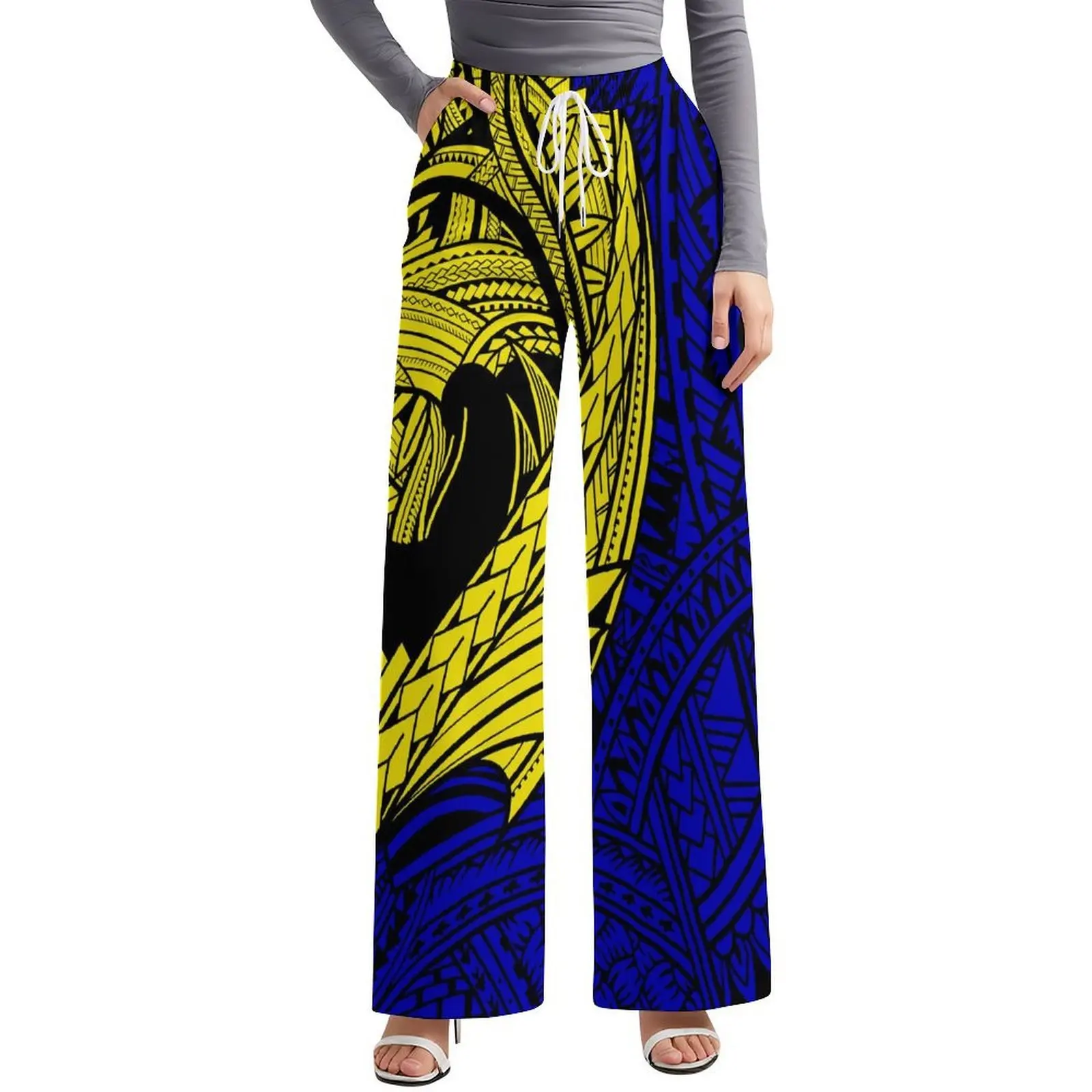 

Новые осенние длинные брюки 2025 года – это полинезийские женские повседневные свободные широкие брюки из высококачественной мягкой ткани