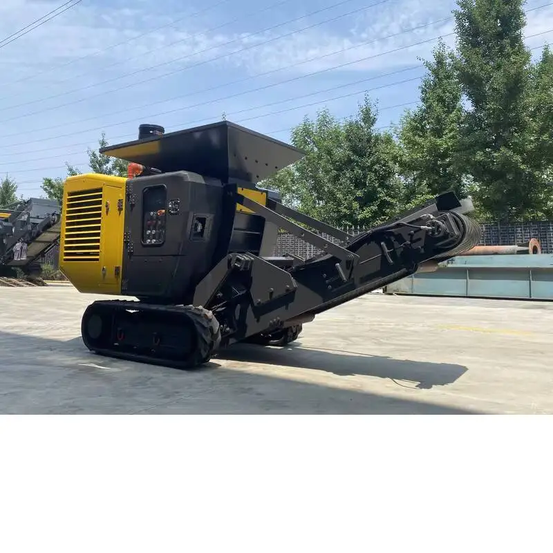 

High Performance 70-90 Walking Engine Pow Mining Mini Stone Crusher Mobile Hine