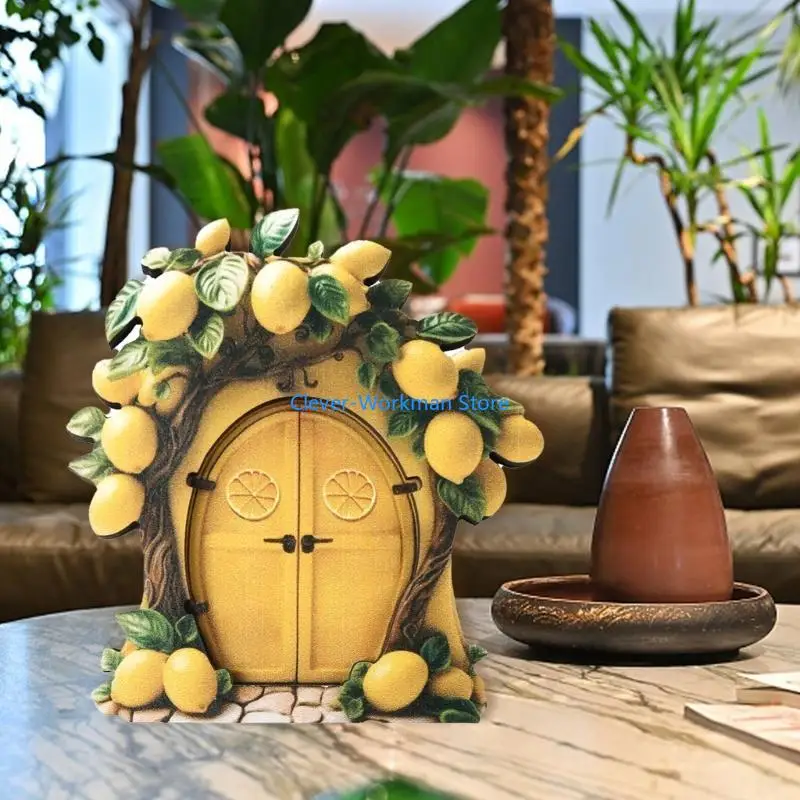 24TD الجنية الباب لشجرة في الهواء الطلق الجنية الباب الجنية الباب للأطفال مصغرة الجنية الباب الهدايا مكتب مصغرة باب الزينة