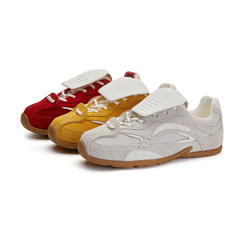 

Women’s 2025 Genuine Leather German Training Sneakers Shoes Flat Sport Style Running-Inspired Shoes For Women Casual Daily Wear