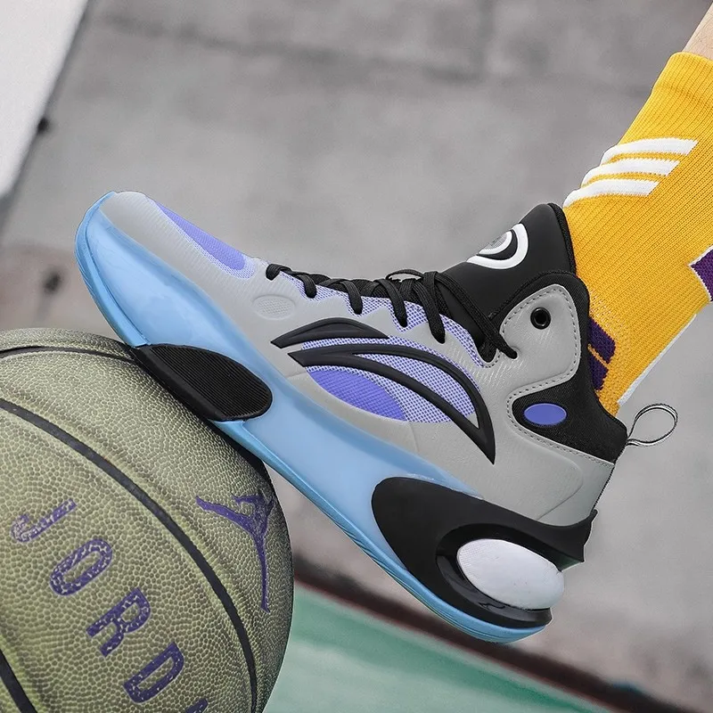 2025 New Men's and Women's Ultra-lightweight Outdoor Anti-slip Zipper Basketball Shoes Children's Basketball Shoes