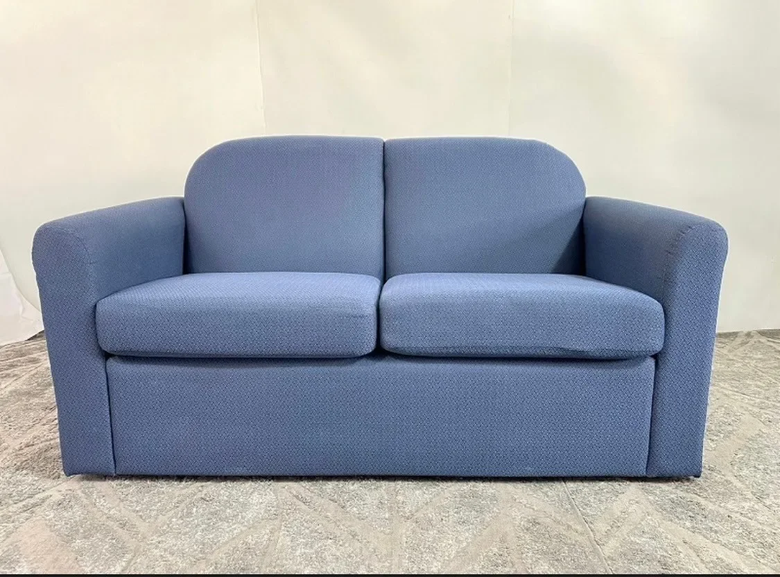 

For Comfortable Light Blue Color Elegant Living Room Furniture 2 Seater Sofas for Sale