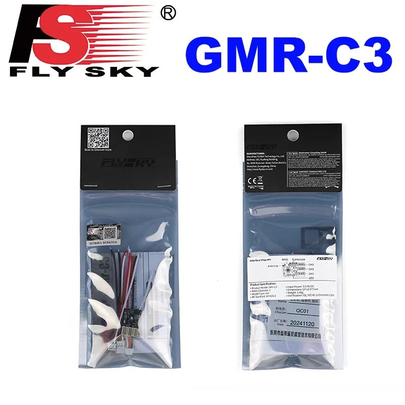 

Микроприемник Flysky GMR-C3, 3-канальный, совместимый с поддержкой AFHDS 3, FS-GY01 для NB4/NB4 PRO/ NB4+/ NB4+ PRO для радиоуправляемого автомобиля