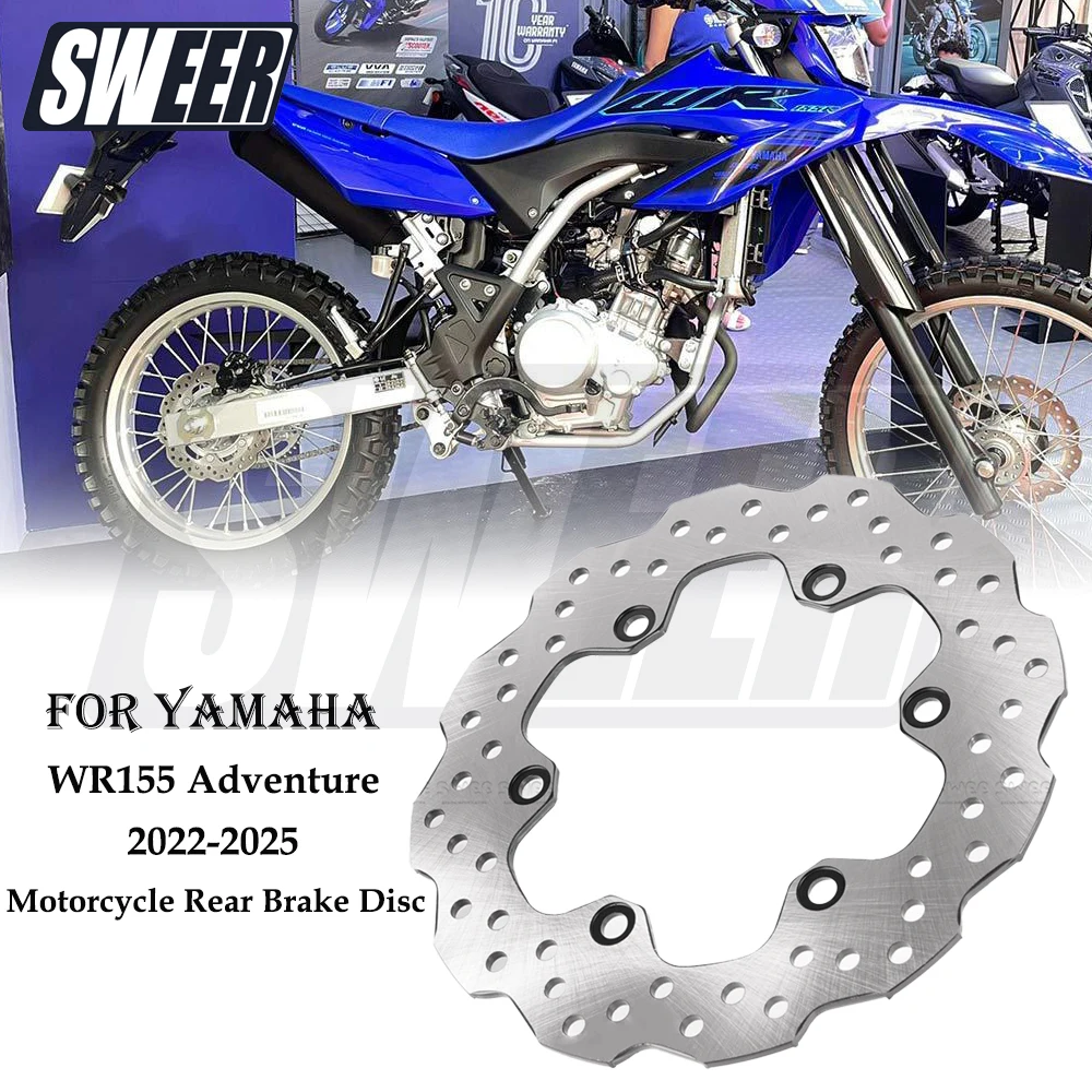 

Задний поплавковый дисковый суппорт мотоцикла, 6 отверстий, подходит для Yamaha WR155 Adventure 2022-2025, оригинальная замена колодки дискового тормоза 220 мм
