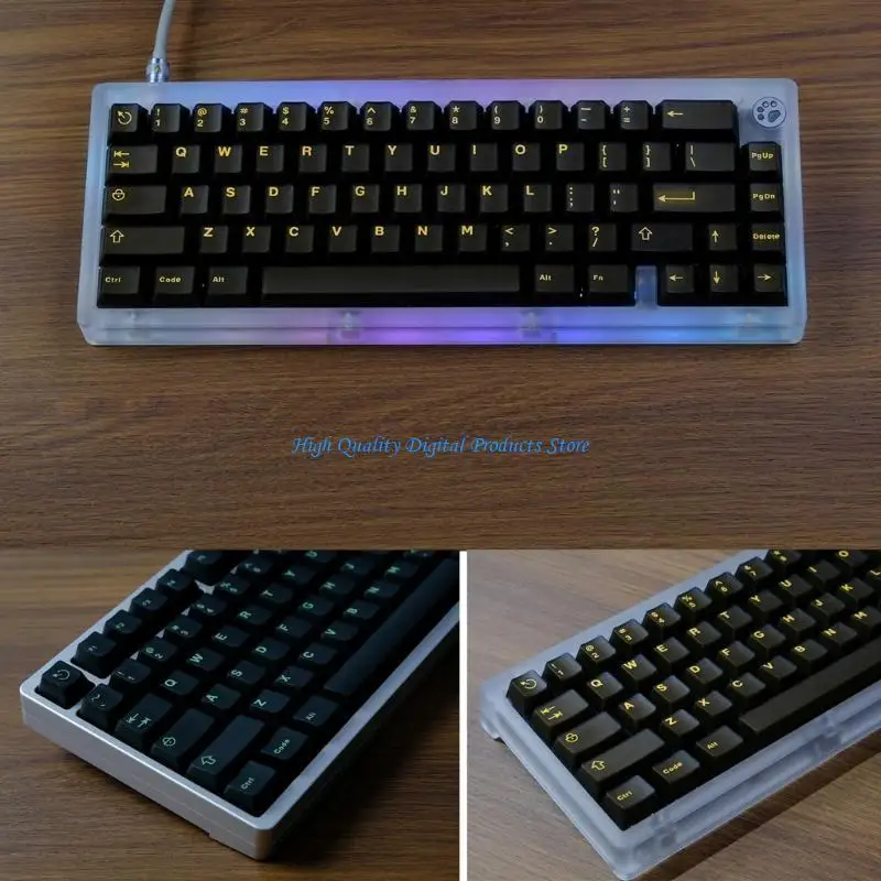 u2je keycaps 120pcs wob double shot process keycap set cherryprofile figured for mechanical keyboard keycap