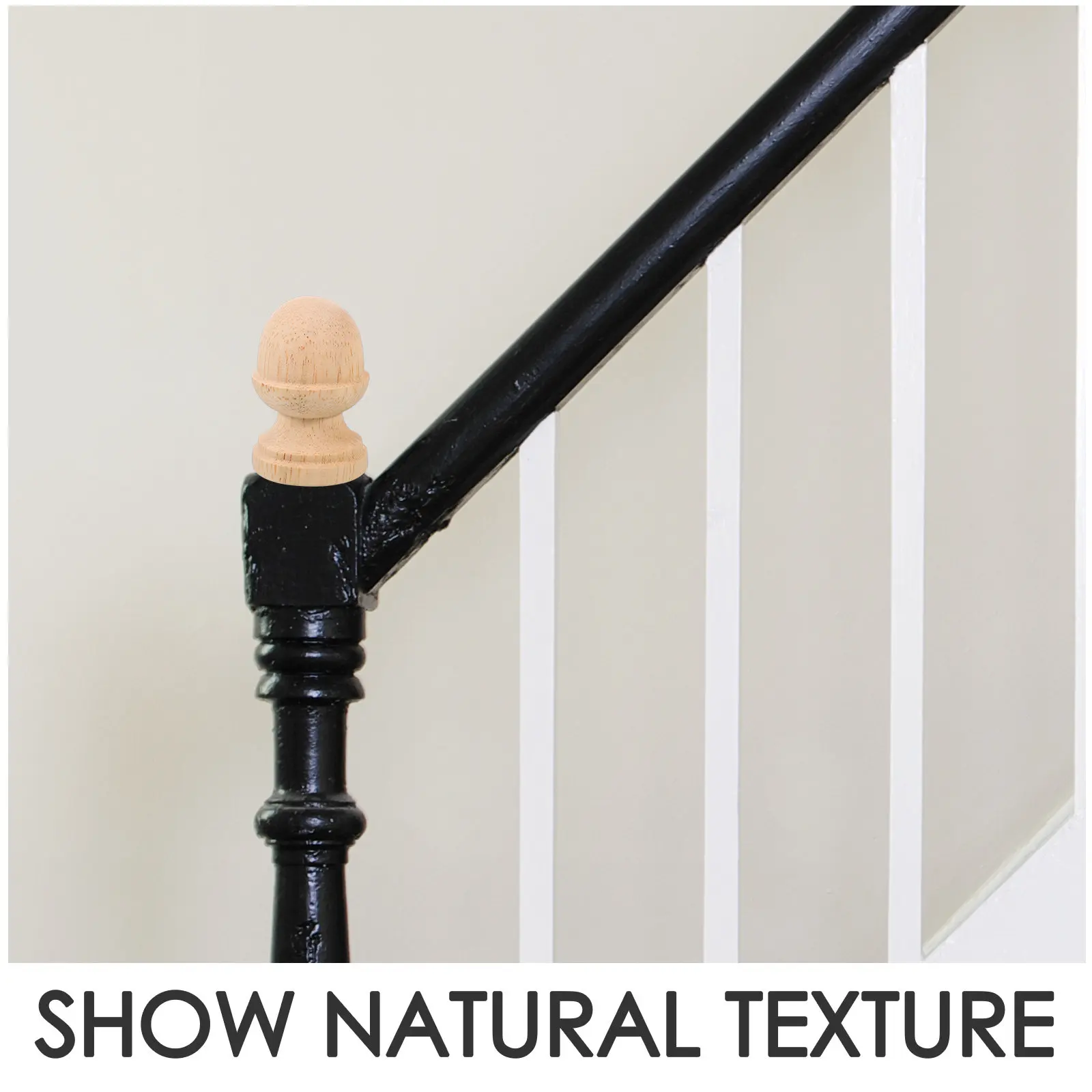 2Pcs Solid Wood Finials Roman Bridge Decorative Post Tops Stair Railing Bed Post Ornaments Wood Fence Decorative Finials