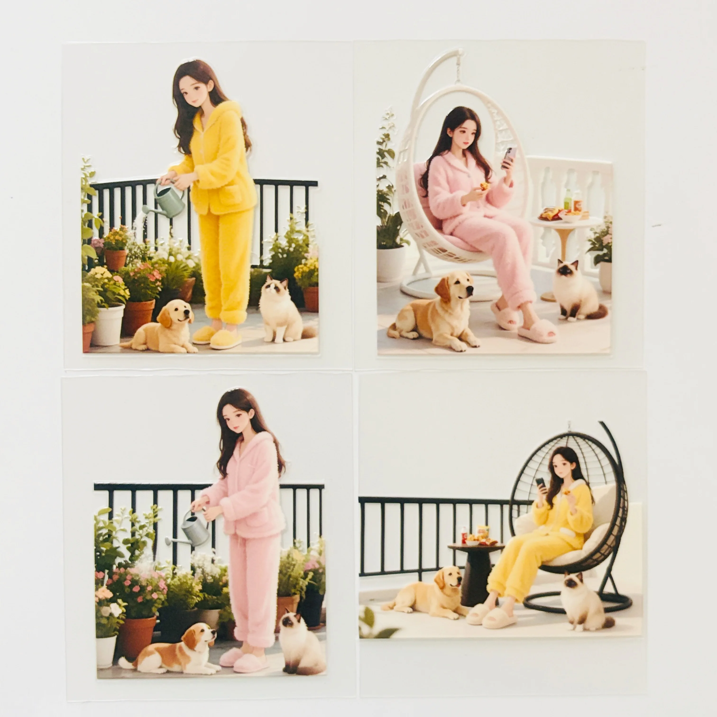 

10.26-1 Winter Girl New Decoration Stickers for Scrapbooking Journal