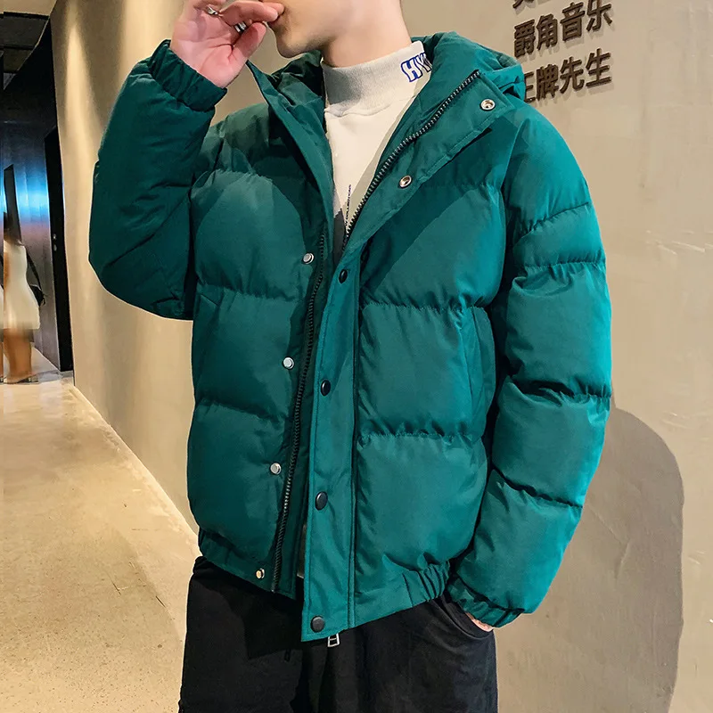 Solid Hooded Parkas Men Jacket Winter Puffer Mens Winter Jackets and Coats M-3XL 2022 Autumn New Arrivals