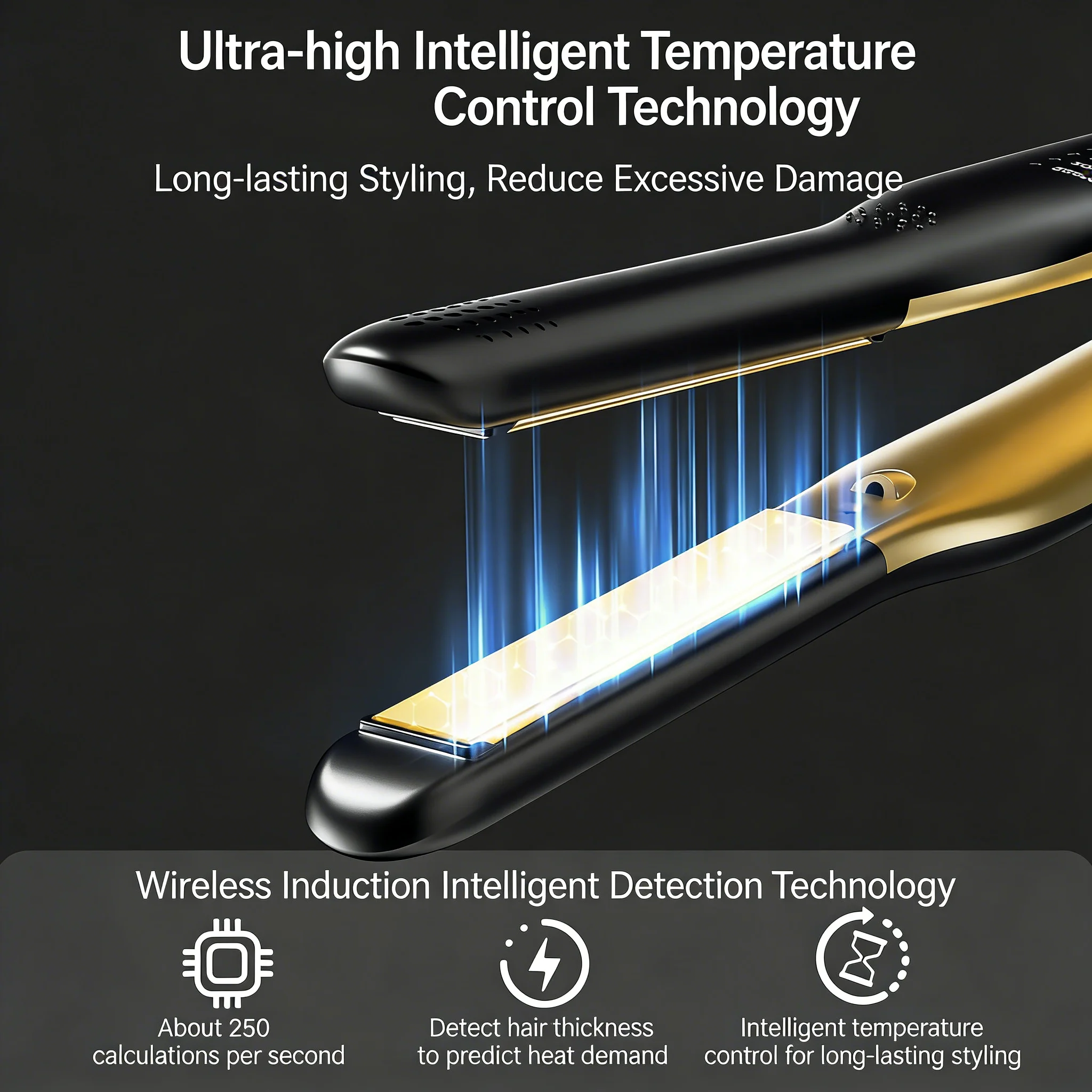

2-in-1 Mini Hair Straightener & Curler - Ceramic Fast Heating 140-220°C - Portable Flat Iron for Short Hair Travel Styling