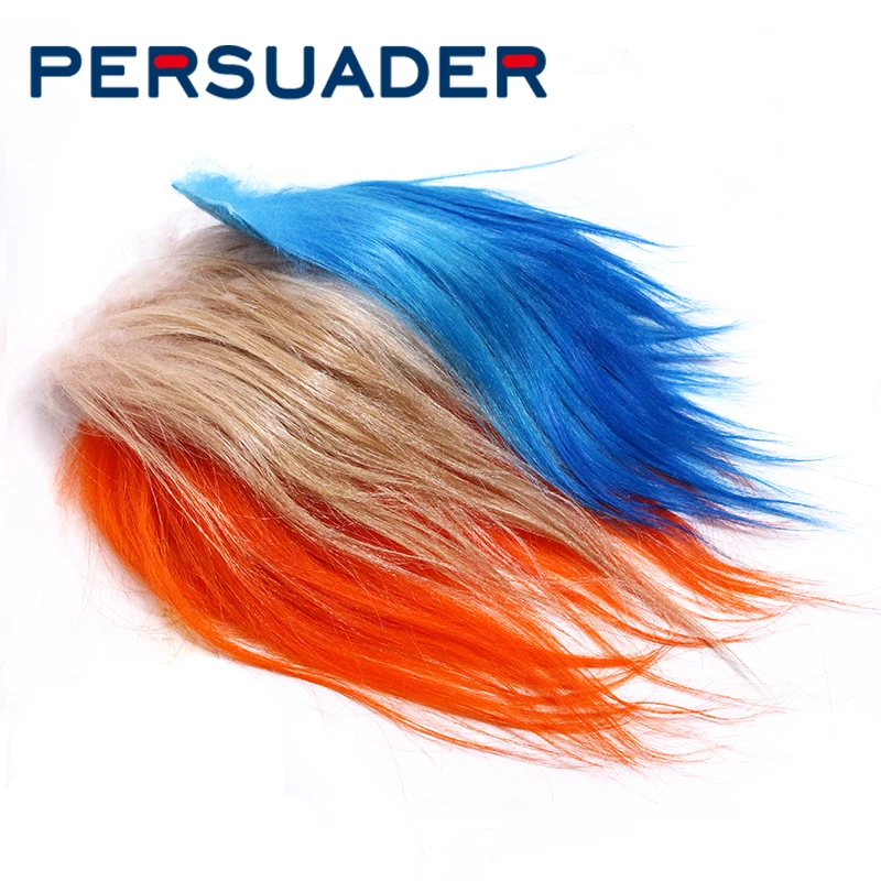 Persuader new 3patches/lot long hair cashmere goat fur for X-large streamers&salmon fly fishing flies Saltwater Fishing lures