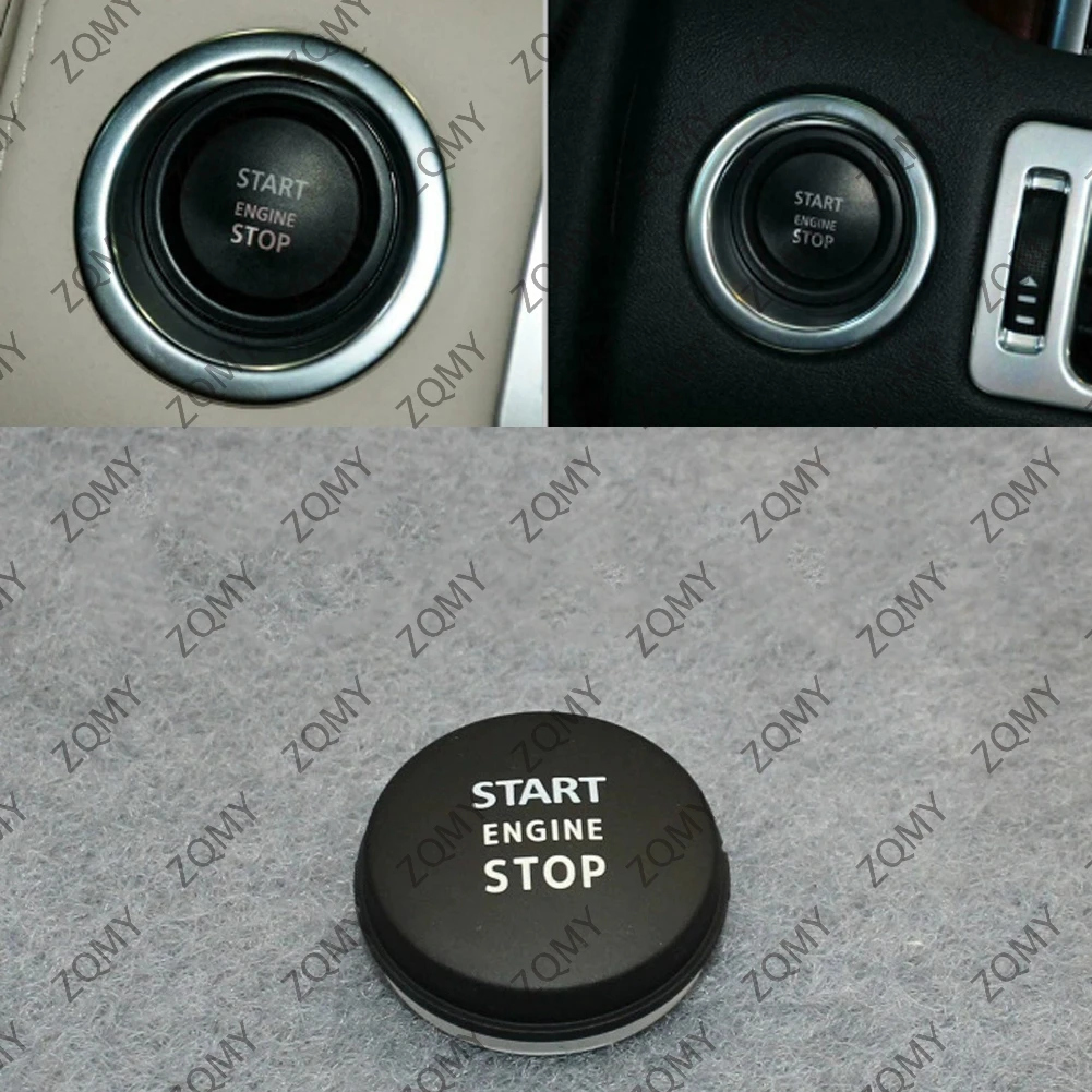 Black Start Stop Engine Switch Push Button Cover For Land Rover Range Rover Vogue 2010 2011 2012