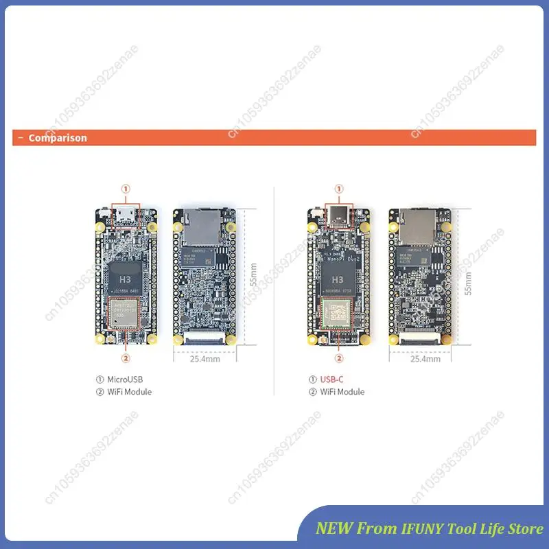 Placa de desarrollo Nanopi DUO2 512M RAM Allwinner H3 Cortex-A7 Wifi módulo Bluetooth nuevo