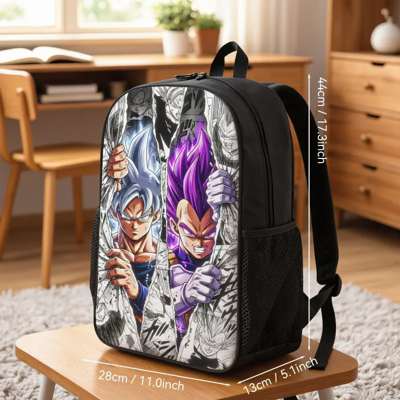 Dragon Ball backpack featuring Goku and Vegeta waterproof large-capacity portable and durable portable and durable student bag - view 4