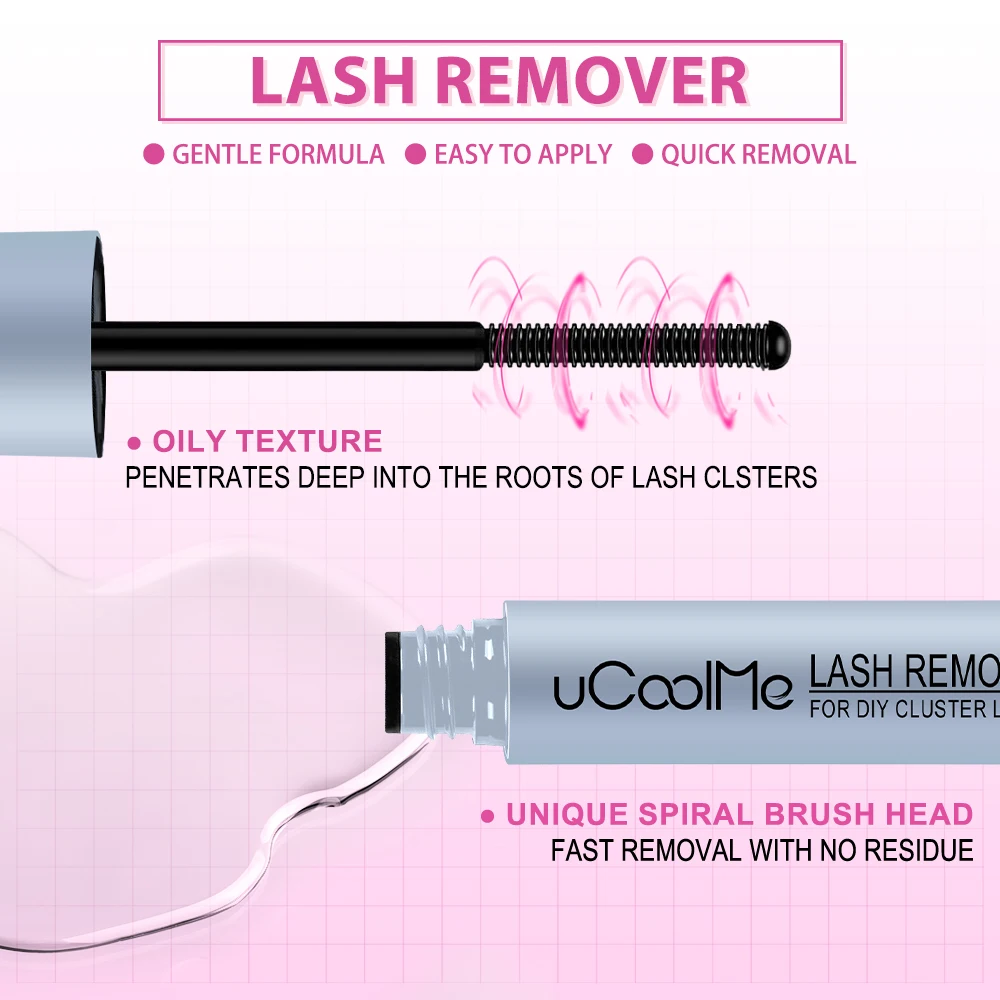 uCoolMe Lash Bond en Seal met Snelle Lijm Remover Sterke Hold 72H Wimpers Extension Waterdicht en Langdurige DIY Make-Up Tool