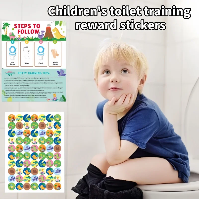 Children's Toilet Training Reward Sticker Chart, Boys' and Girls' Toilet Habit Formation Potty Training Stickers
