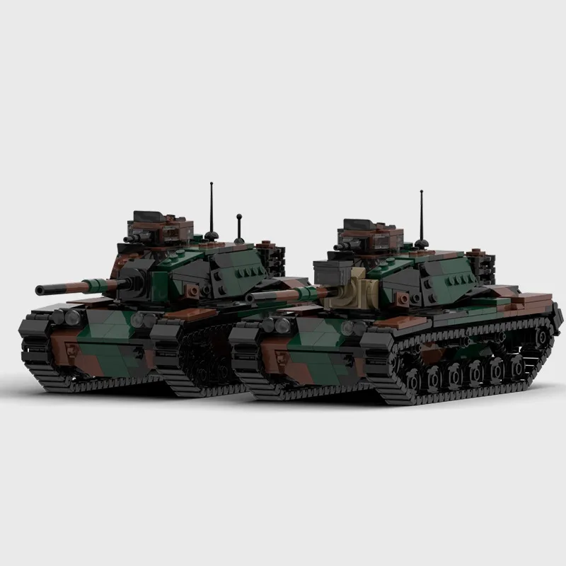 Hot Ww2 M60 Tank Militaire Voertuigen Sets Pattons Leger Voertuig Model Bouwstenen Diy Bakstenen Kids Speelgoed Klassieke Militaire Geschenken