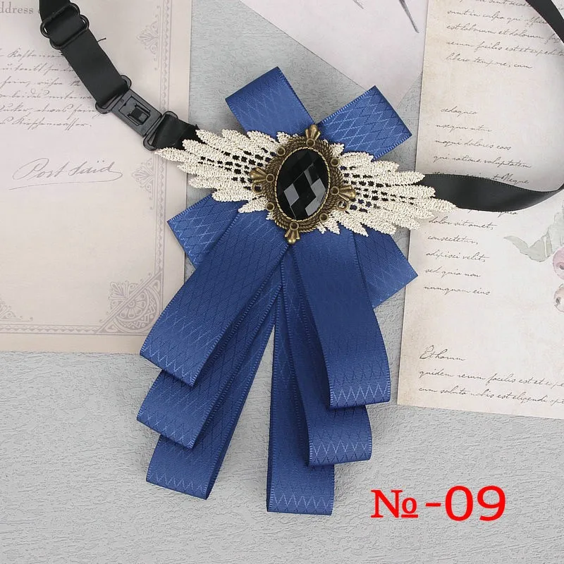 57 farben Wunderschöne Band Bowtie Schwarz Schmuck Metall Männer Hochzeit Party Schmetterling Weibliches Hemd Zubehör Damen Luxus Pin Fliege – Detail 15