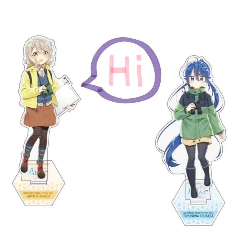 

Anime Shiawase Torimingu Acrylic Stand Model Plate Decoration Desk Figure Display Friend Gifts Cartoon Accessorie 15cm