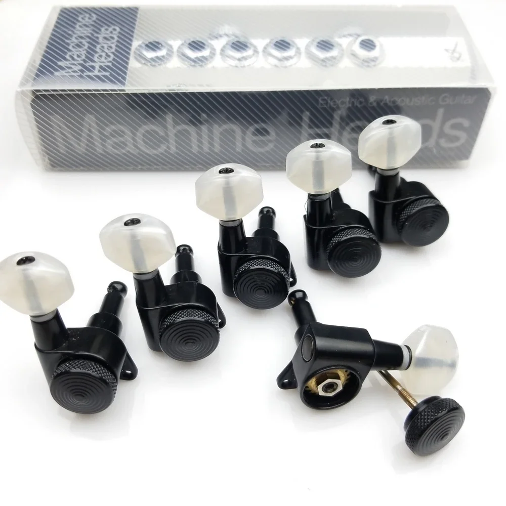 Black Guitar Locking Tuners Electric Guitar Machine Heads Tuners JN-07SP Lock Tuning Pegs ( With packaging )