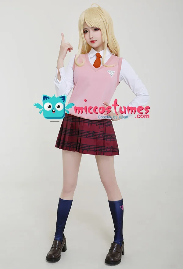 Women s JK School Uniform Cosplay Costume School Uniform with Sweater Vest