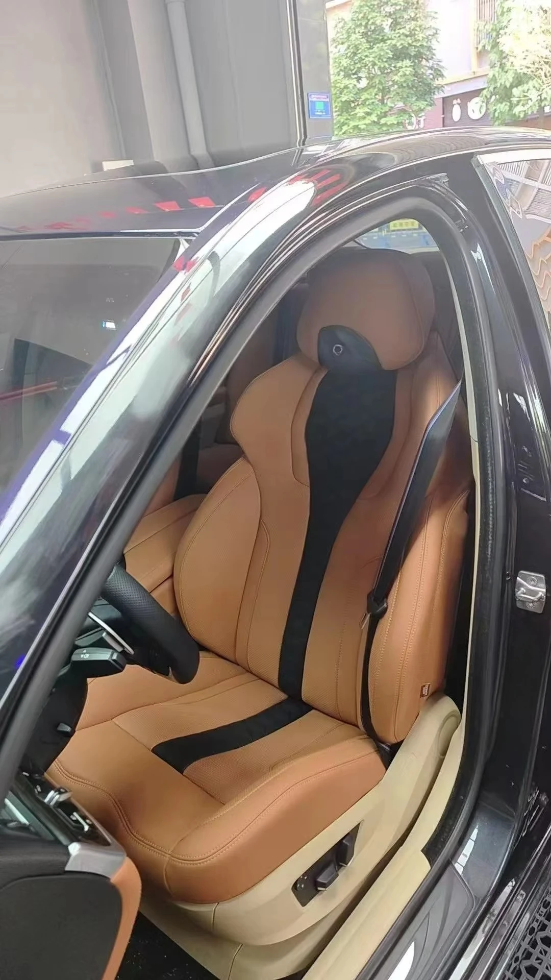 For B MW F30 F80 F10 M3 M5 X3 Upgrade Car Interior Accessories Sport Racing Bucket Seats  Leather Cover and Sponge Seat