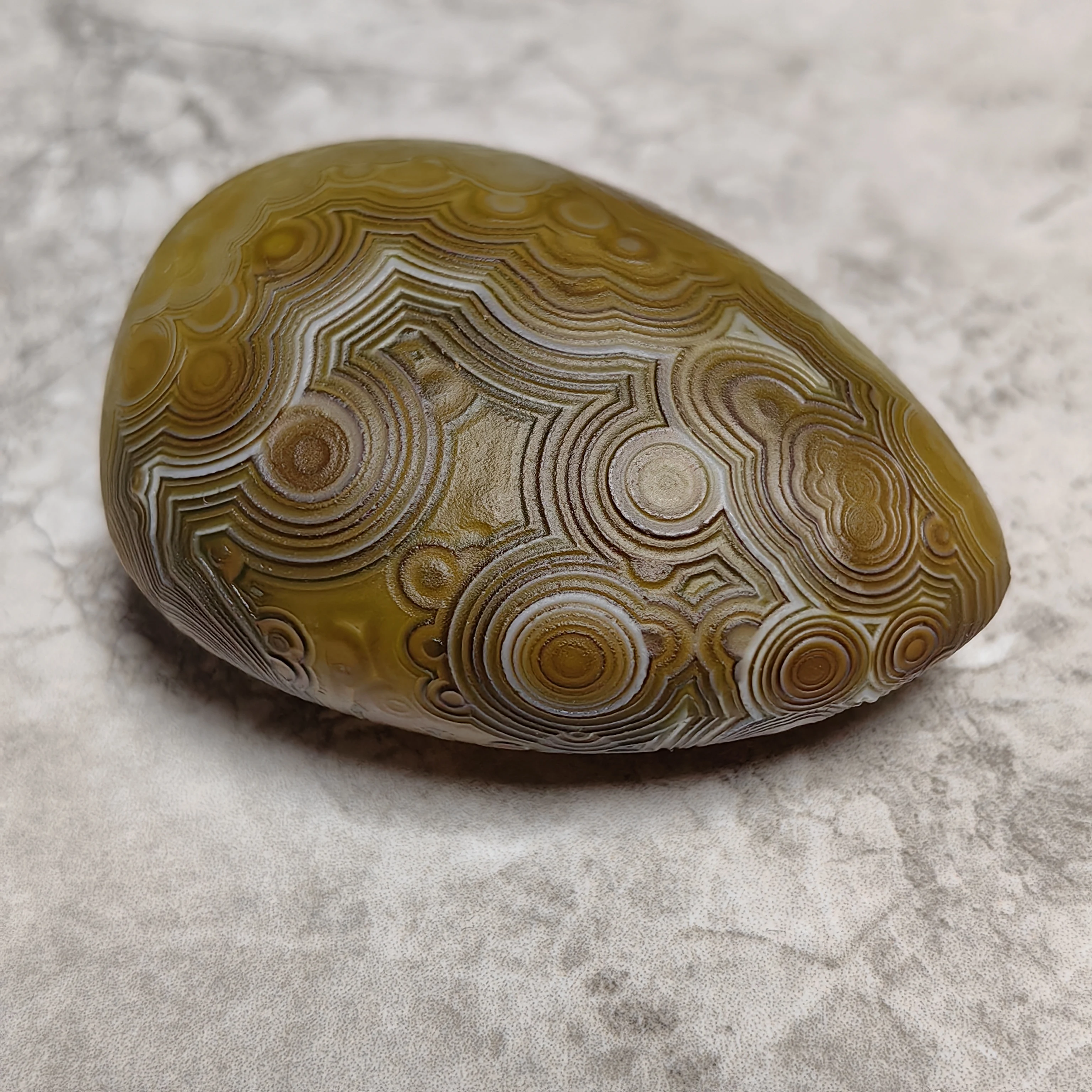 Pure Natural Divine Eyes Agate Eyes Texture Palm Stones Gobi Rough Stone Healing Crystal Good Luck Attract Wealth Stress Relief