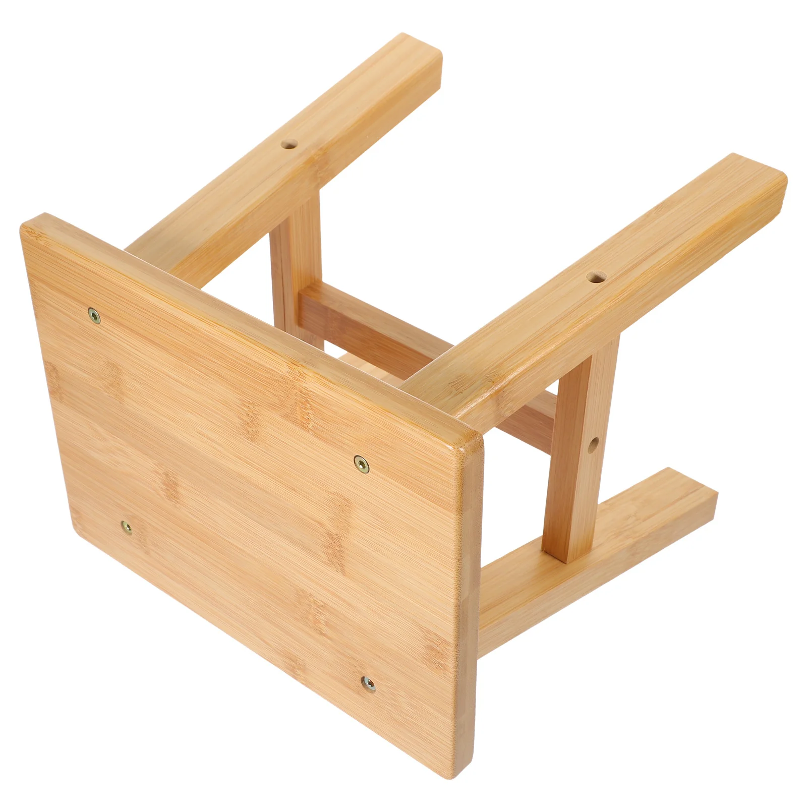 

Bamboo Shoe Changing Stool Small Low Step for Bathroom Anti-Slip Lightweight Sturdy Design Portable Stool for Elderly