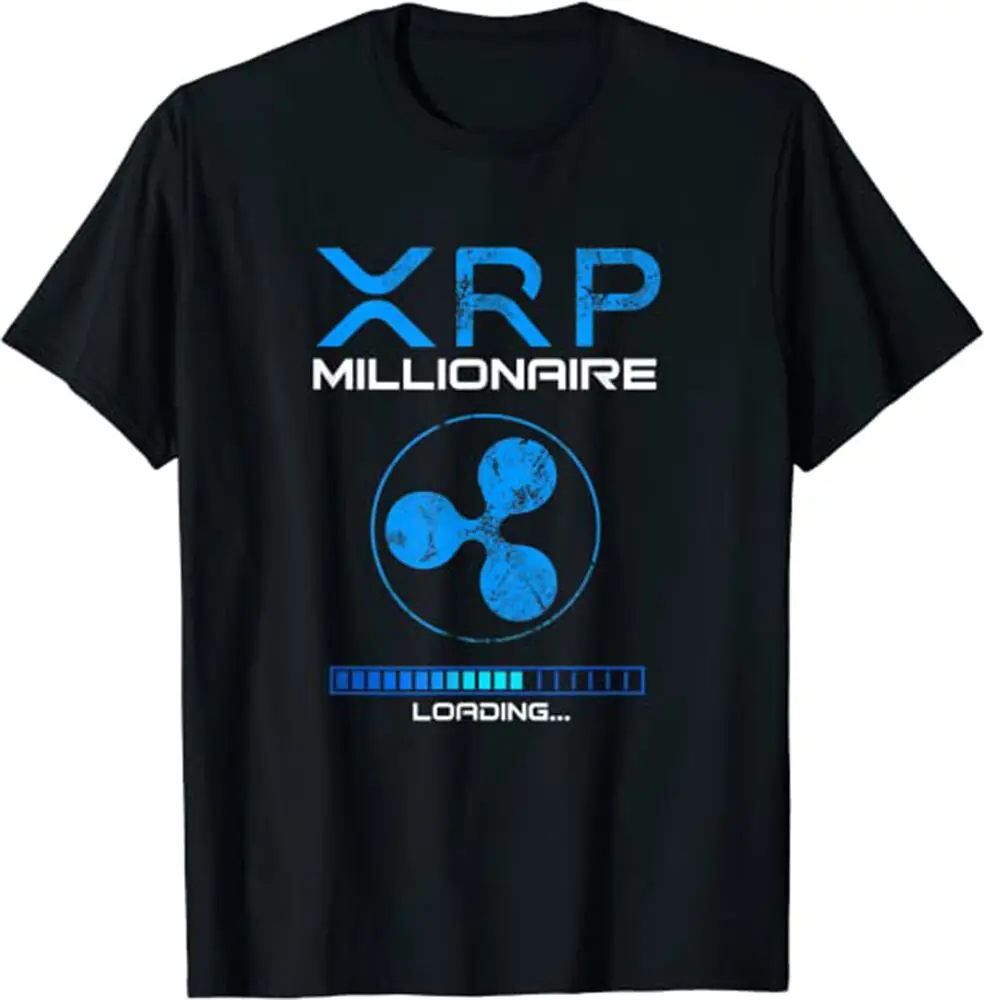 XRP Crypto MILLIONAIRE HODL Ripple Token to the Moon BULLRUN  Coin T-shirtUnisex Summer Luxury Brand Oversize