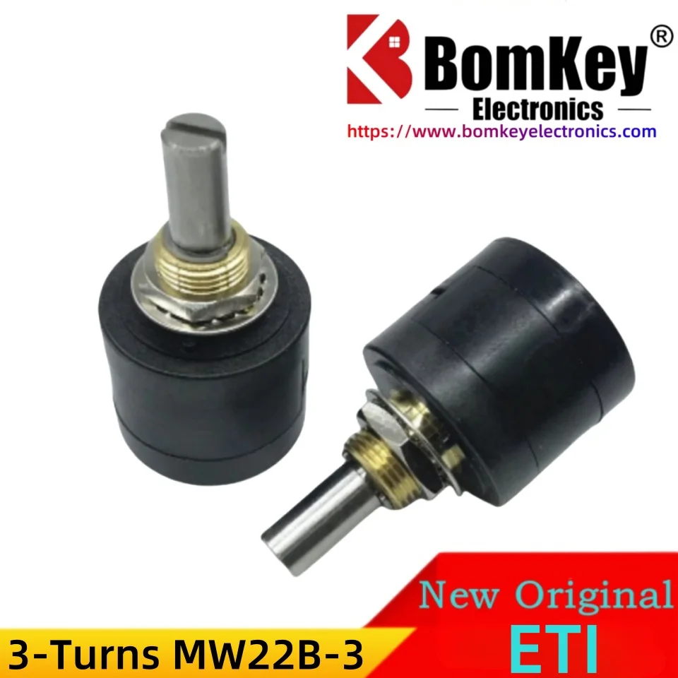 

New Original ETI SYSTEMS Wirewound Potentiometers 3-Turns MW22B-3-100R 200R 500R 1K 2K 5K 10K 20K 50K Ohms±5% Lin±0.5%