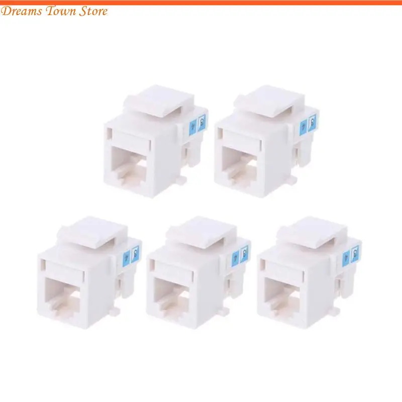 HX6A 5pcs Módulo telefónico sin herramientas RJ11 Cat3 Keystone Telecom Telecom