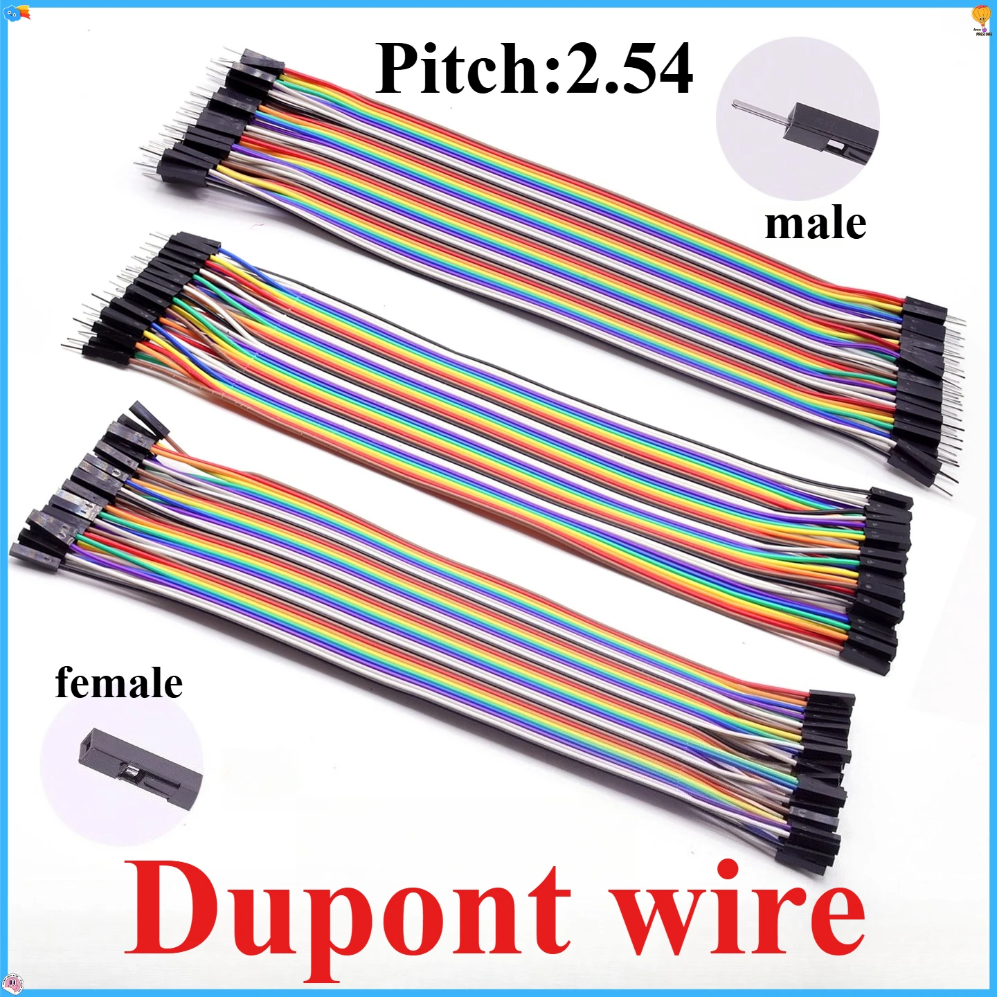 

40PCS DuPont line female-to-female male-to-female male-to-male 10CM 20CM 30CM cable DuPont line DIY