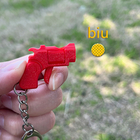 Creative Weapon Mini Gun Model Pendant Keychain Fashion Bag Decoration Stress Relieving Toys Keychain Car Key Rings Gifts
