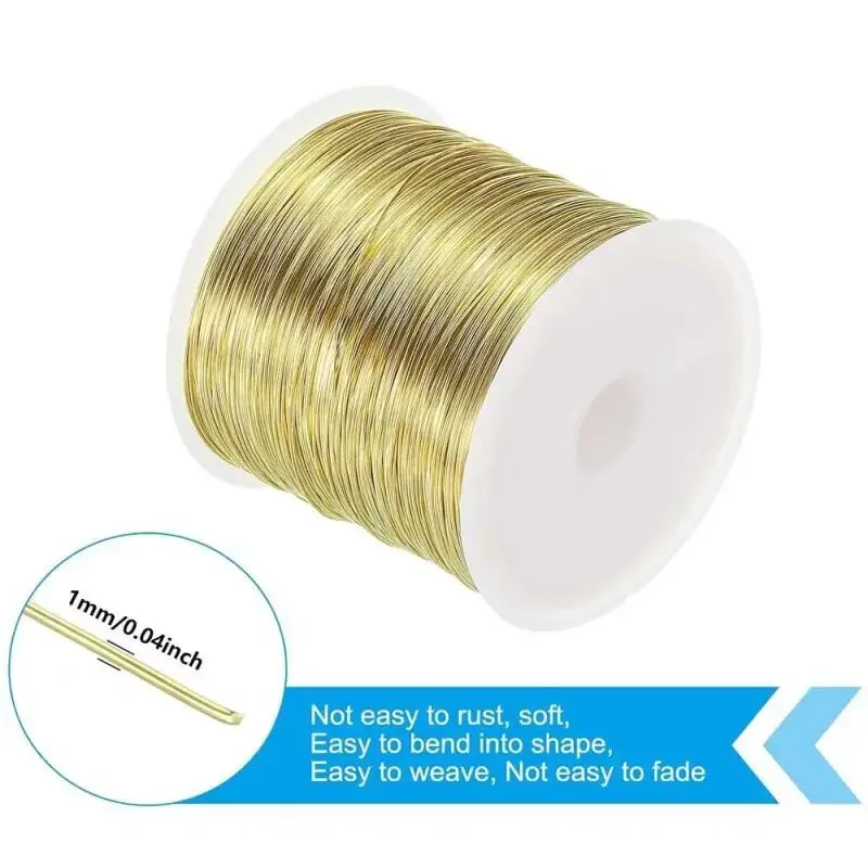 50g Solids Brass Wire 0.1mm 0.2mm 0.3mm 0.5mm 0.6mm 0.7mm 0.8mm 1mm 1.1mm 1.2mm DIY handmade jewelry making supplies image 4