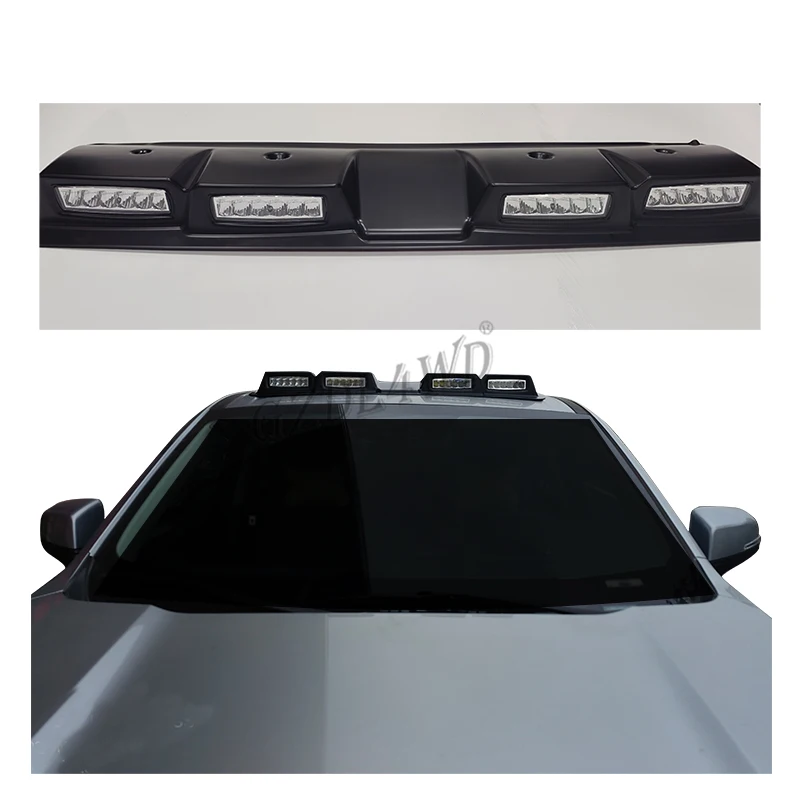 GZDL4WD Universal Button Control 4 Lens ROOF T O-P BAR DRIVING POD LIGHTS Led OFFROAD FOG SPOT HEAD LAMPS Without Antenna