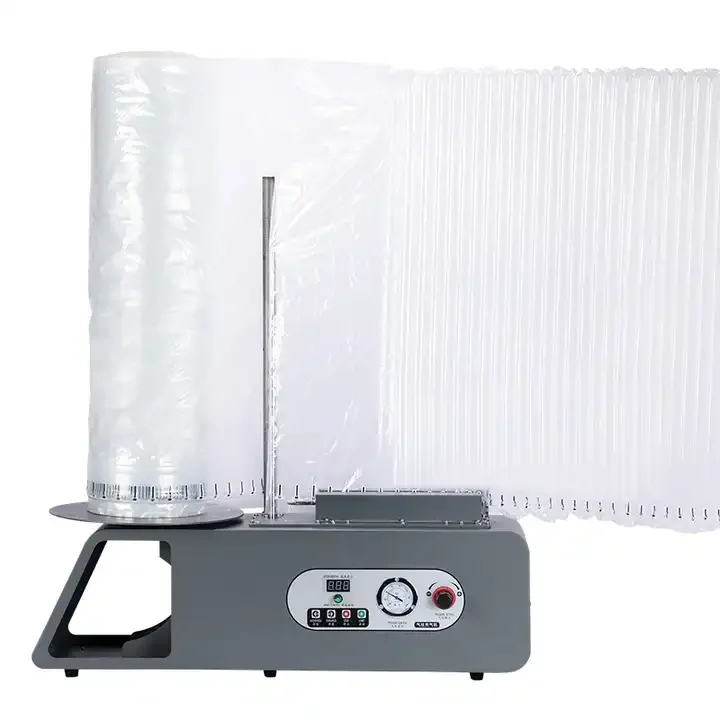 

220V Automatic Air Column Cushion Inflated Machine for Roll Packaging Free 600m Air Cushion Film Included Plastic Material