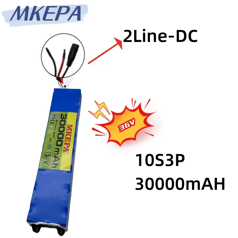 Imagem -03 - Mkepa-bateria de Lítio para Scooter Elétrico 36v 30000mah 36v 18650 M365