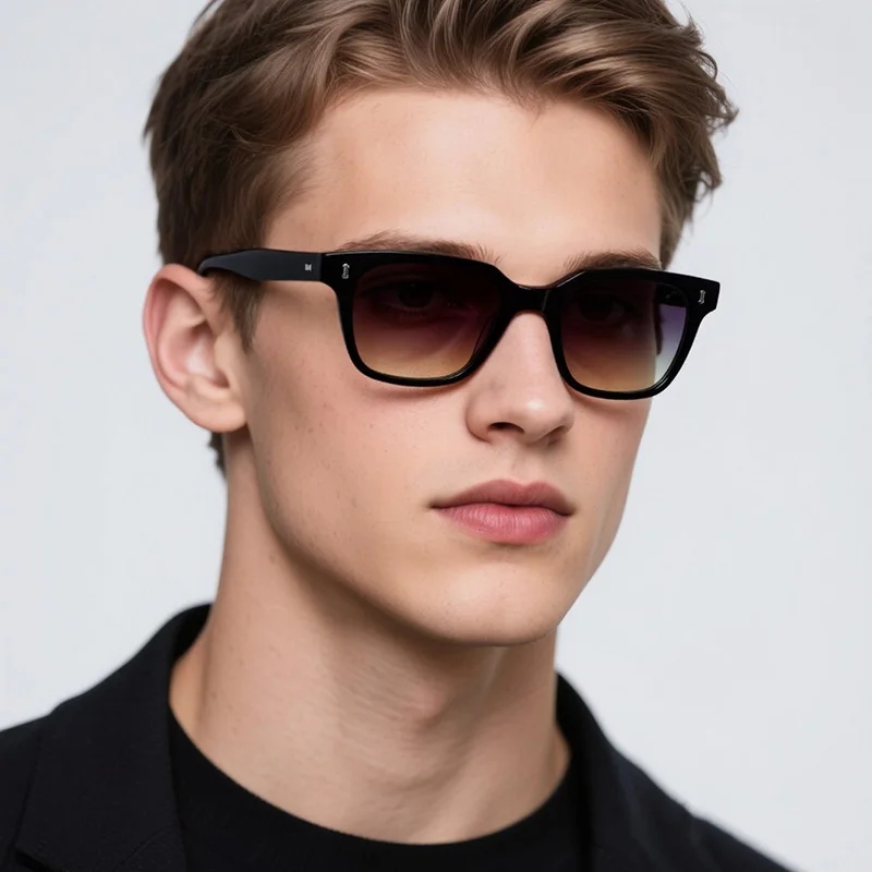 Okulary przeciwsłoneczne FocusAid 2025 w stylu retro, duże oprawki, kolorowe, markowe, designerskie, luksusowe, z octanu, z filtrem UV400 i antyrefleksyjnym powłoką.