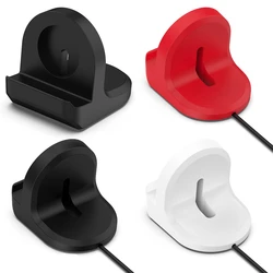 Silicone Charger Dock Holder For Samsung Galaxy Watch Ultra 47mm Charger Stand USB Cable Charge Galaxy Watch 7/6/5/5 Pro 40 44mm