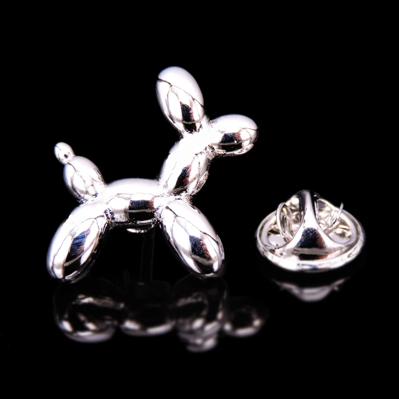 High quality balloon dog brooch fashion brand denim clothing hat scarf suit lapel badge pin men\'s brooch