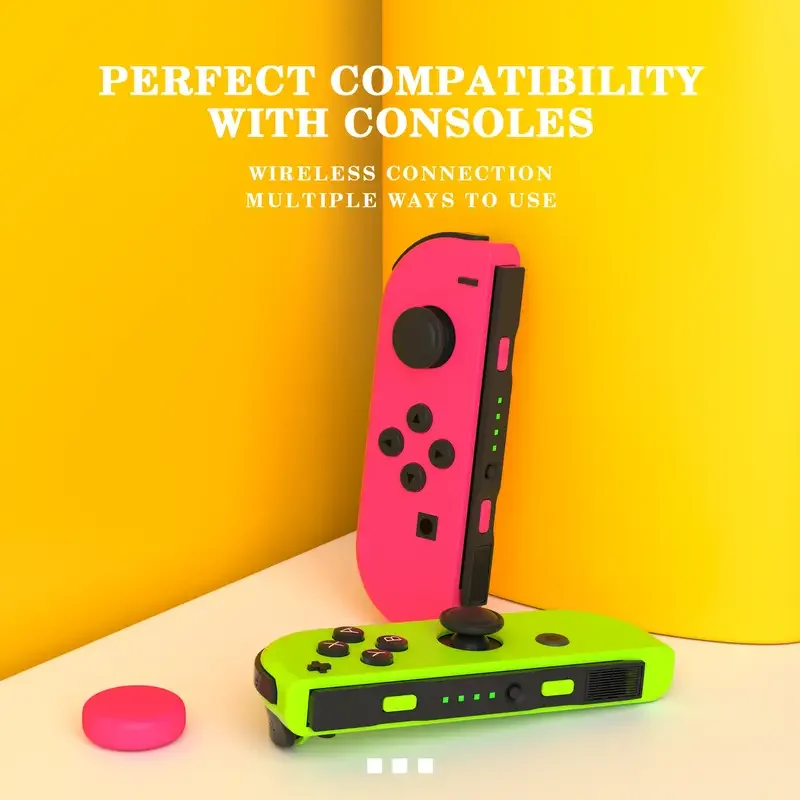 Joy con interruptor inalámbrico, controlador Joycon con Joystick de doble vibración, accesorios para consolas de videojuegos