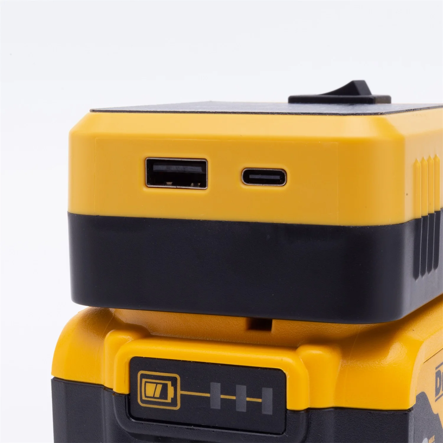 

Dual PD Fast Charger Portable Mobile Power Bank Wall Adapter Power Type C QC3.0 For Dewalt 20V For Milwaukee 18V Lithium Battery