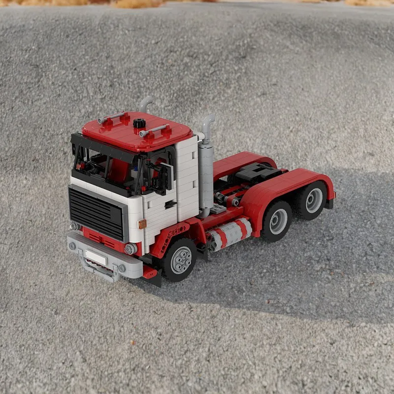 

950 шт. MOC DIY образовательная модель строительные блоки - 1976 Volvoese F89 6x2, забавная игрушка-строитель для детей и взрослых